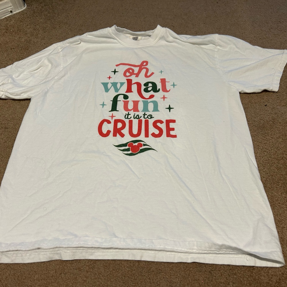 Disney Christmas cruise Comfort Colors White T-Shirt
